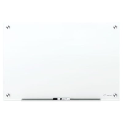Brilliance Glass Dry-Erase Boards, 96 x 48, White Surface
