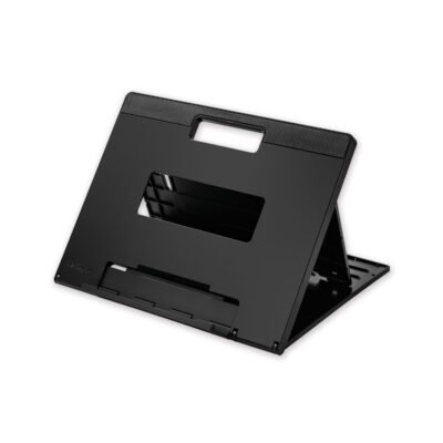 SmartFit Easy Riser Laptop Cooling Stand, 13″ x 9.5″ x 0.8″ to 7.1″, Black, Supports 8 lbs