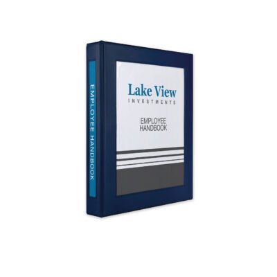 Framed View Heavy-Duty Binders, 3 Rings, 1″ Capacity, 11 x 8.5, Navy Blue