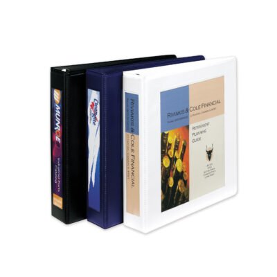 Framed View Heavy-Duty Binders, 3 Rings, 1.5″ Capacity, 11 x 8.5, White