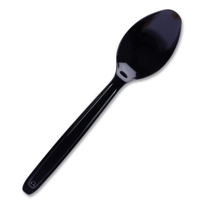 Cutlery for Cutlerease Dispensing System, Spoon 6″, Black, 960/Box