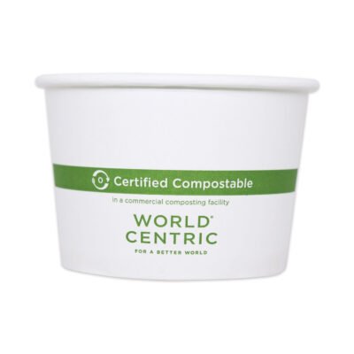 Paper Bowls, 32 oz, 4.4″ Diameter x 5.8″h, White, 500/Carton