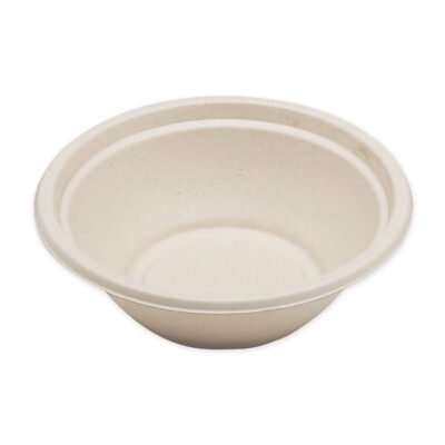 Fiber Bowls, 24 oz, 7.4″ Diameter x 2.3″h, Natural, 500/Carton