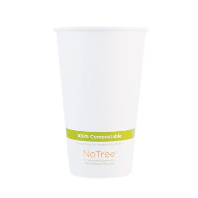 NoTree Paper Hot Cups, 20 oz, Natural, 1,000/Carton