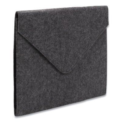 Soft Touch Cloth Expanding Files, 2″ Expansion, 1 Section, Snap Closure, Letter Size, Gray