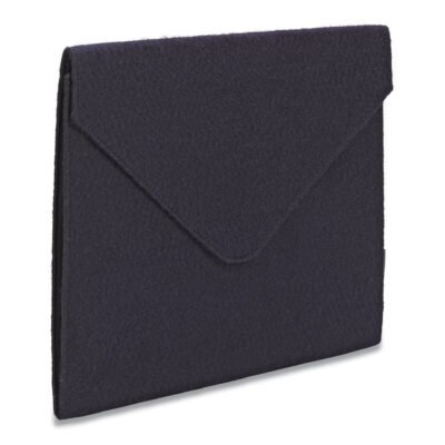 Soft Touch Cloth Expanding Files, 2″ Expansion, 1 Section, Snap Closure, Letter Size, Dark Blue