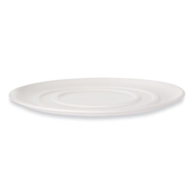 WorldView Sugarcane Pizza Trays, 14 x 14 x 0.2, White, 50/Carton