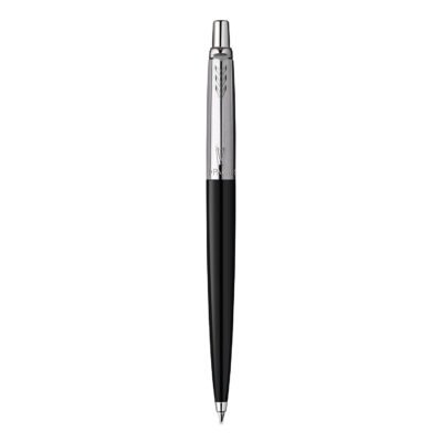 Jotter Ballpoint Pen, Retractable, Medium 0.7 mm, Blue Ink, Black Barrel