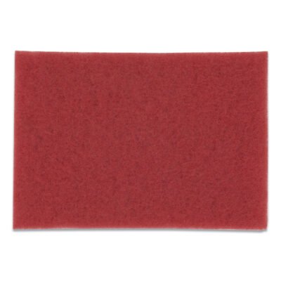 Low-Speed Buffer Floor Pads 5100, 20 x 14, Red, 10/Carton