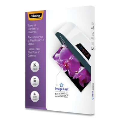 ImageLast Laminating Pouches with UV Protection, 3 mil, 9″ x 11.5″, Clear, 50/Pack