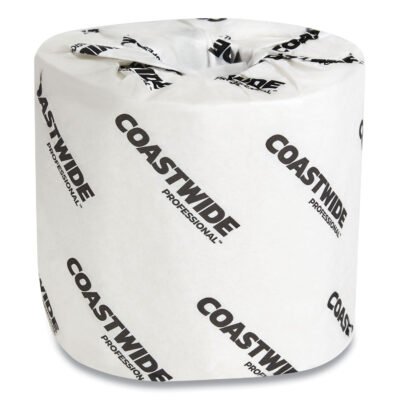 2-Ply Standard Toilet Paper, Septic Safe, White, 500 Sheets/Roll, 96 Rolls/Carton