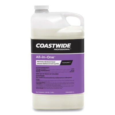 All-in-One Multi-Surface Disinfectant Cleaner Concentrate for ExpressMix Systems, Unscented, 3.25 L Bottle, 2/Carton
