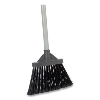 Polypropylene Bristle Lobby Broom,  36″ Handle, Gray