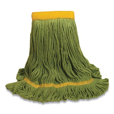 1200 Series Mop Head, PET, Medium, 5″ Headband, Green