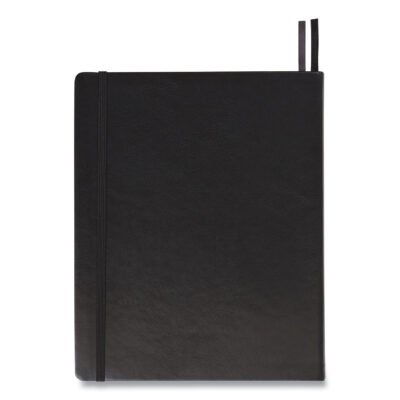 Flexible-Cover Business Journal, 1-Subject, Quadrille Rule, Black Cover, (128) 10 x 8 Sheets