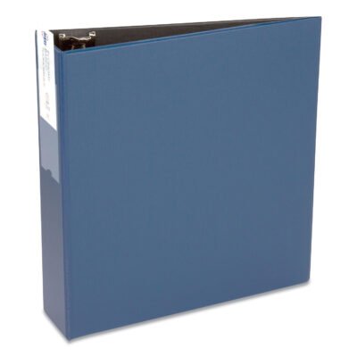 Economy Non-View Binder with Round Rings, 3 Rings, 3″ Capacity, 11 x 8.5, Blue, (4600)