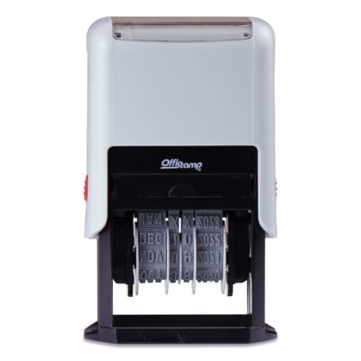 Self-Inking Date Stamp, 5 Years, 1″ x 0.38″, Black Ink