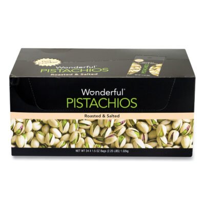 Roasted and Salted Pistachios, 1.5 oz Bag, 24/Pack, Ships in 1-3 Business Days