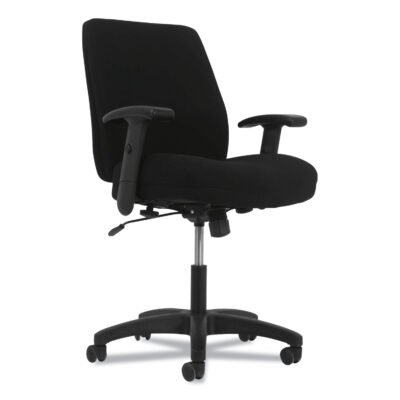 Network Mid-Back Task Chair, Supports Up to 250 lb, 18.3″ to 22.8″ Seat Height, Black