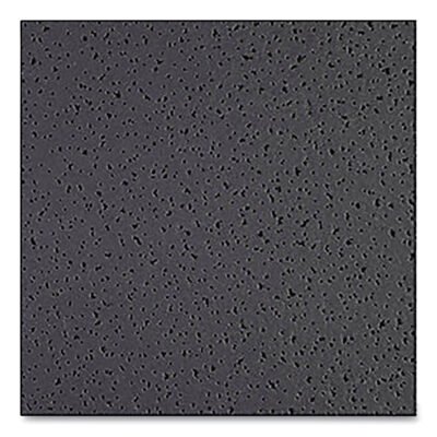 Fine Fissured Ceiling Tiles, Non-Directional, Square Lay-In (0.94″), 24″ x 24″ x 0.63″, Black, 16/Carton