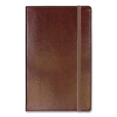 Bonded Leather Journal, 1-Subject, Narrow Rule, Brown Cover, (240) 8.25 x 5 Sheets