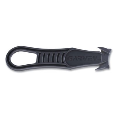 Safety Cutter Box Cutter Knife with Double Shielded Blade, 4″ Plastic Handle, Black, 5/Pack
