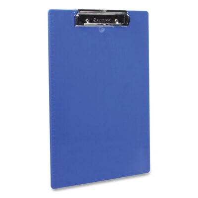 Recycled Plastic Clipboard, 0.5″ Clip Capacity, Holds 8.5 x 11 Sheets, Cobalt