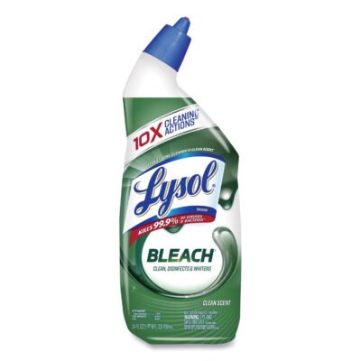 Disinfectant Toilet Bowl Cleaner with Bleach, 24 oz, 9/Carton