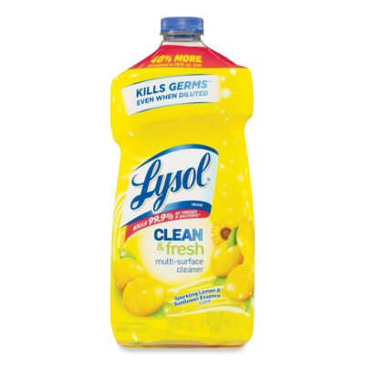 Clean and Fresh Multi-Surface Cleaner, Sparkling Lemon and Sunflower Essence, 40 oz Bottle, 9/Carton