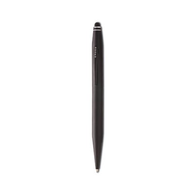 Tech 2 Ballpoint Pen/Stylus, Retractable, Medium 0.7 mm, Black Ink, Black Barrel