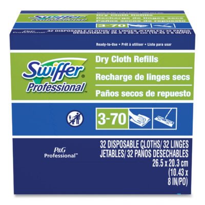 Dry Refill Cloths, 10.63 x 8, White, 32/Box