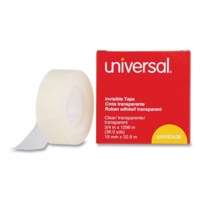 Invisible Tape, 1″ Core, 0.75″ x 36 yds, Clear