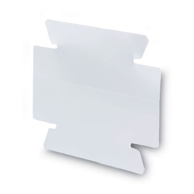 Viewables Hanging Folder Tabs and Labels, Quick-Fold Tabs with Labels, 1/3-Cut, White, 3.5″ Wide, 45/Pack