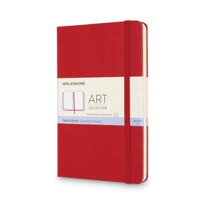 Art Collection Sketchbook, 111 lb Text Paper Stock, Black Cover, (48) 11.75 x 8.25 Sheets