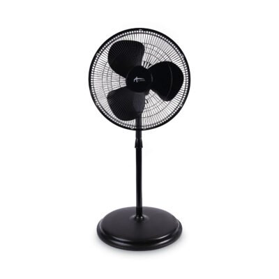 16″ 3-Speed Oscillating Pedestal Stand Fan, Metal, Plastic, Black