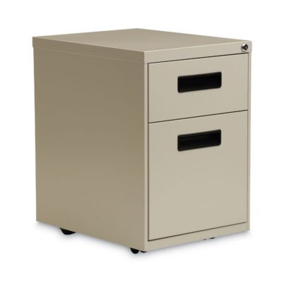 File Pedestal, Left or Right, 2-Drawers: Box/File, Legal/Letter, Putty, 14.96″ x 19.29″ x 21.65″
