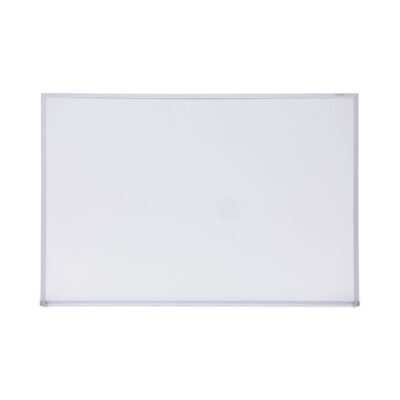 Melamine Dry Erase Board with Aluminum Frame, 36 x 24, White Surface, Anodized Aluminum Frame