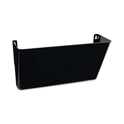Wall File Pockets, Plastic, Letter Size, 13″ x 4.13″ x 7″, Black