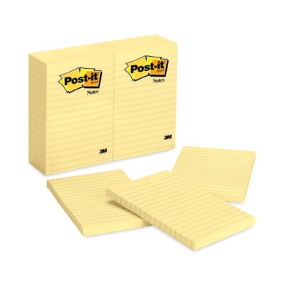 Original Pads in Canary Yellow, Note Ruled, 4″ x 6″, 100 Sheets/Pad, 12 Pads/Pack