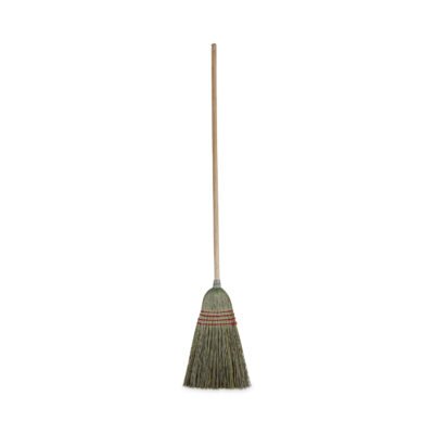 Mixed Fiber Maid Broom, Mixed Fiber Bristles, 55″ Overall Length, Natural, 12/Carton