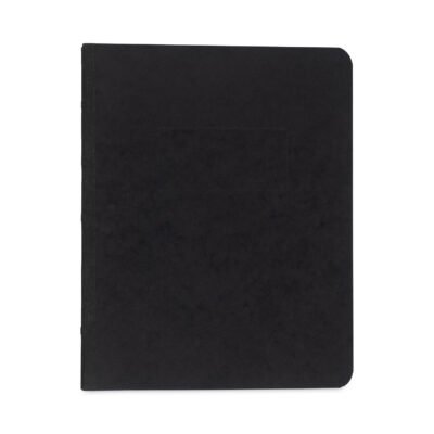 Pressboard Report Cover with Tyvek Reinforced Hinge, Two-Piece Prong Fastener, 3″ Capacity, 8.5 x 11, Black/Black