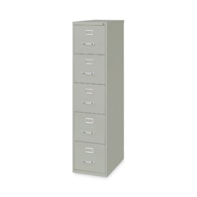Vertical Letter File Cabinet, 4 Letter-Size File Drawers, Light Gray, 15 x 26.5 x 61.37