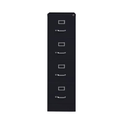 Vertical Letter File Cabinet, 4 Letter-Size File Drawers, Black, 15 x 22 x 52