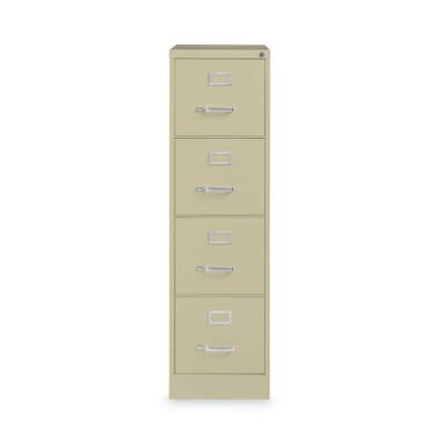 Vertical Letter File Cabinet, 4 Letter-Size File Drawers, Putty, 15 x 22 x 52