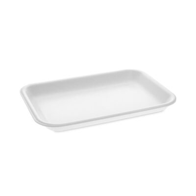 Supermarket Tray, #2, 8.2 x 5.7 x 0.91, White, Foam ,500/Carton