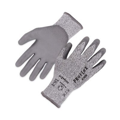 ProFlex 7030 ANSI A3 PU Coated CR Gloves, Gray, Medium, 12 Pairs/Pack, Ships in 1-3 Business Days