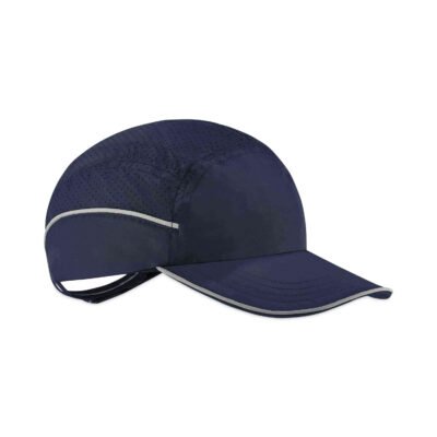 Skullerz 8955 Lightweight Bump Cap Hat, Long Brim, Navy, Ships in 1-3 Business Days