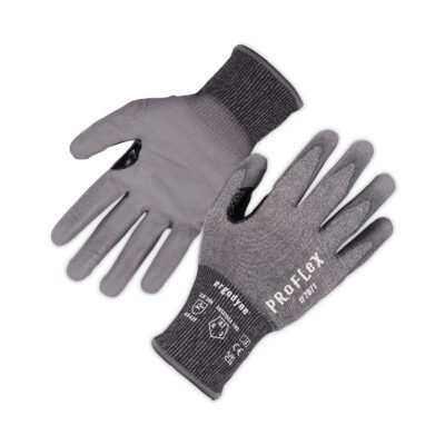 ProFlex 7071 ANSI A7 PU Coated CR Gloves, Gray, Large, 12 Pairs/Pack, Ships in 1-3 Business Days
