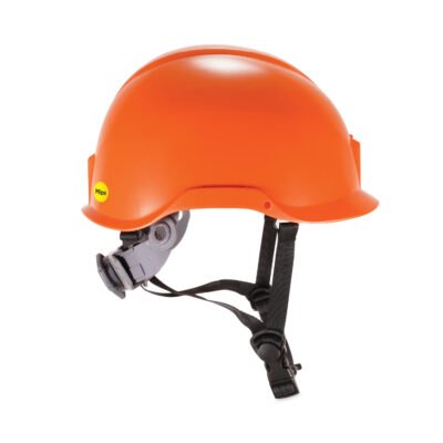 Skullerz 8974-MIPS Class E Safety Helmet with  MIPS Elevate Ratchet Suspension, Orange, Ships in 1-3 Business Days