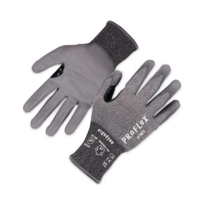 ProFlex 7071 ANSI A7 PU Coated CR Gloves, Gray, X-Large, Pair, Ships in 1-3 Business Days